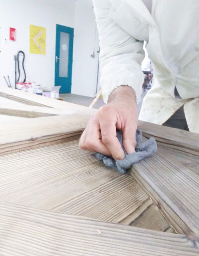 JFG Ébénisterie - Coating - Exemple porte salle de bains - 14
