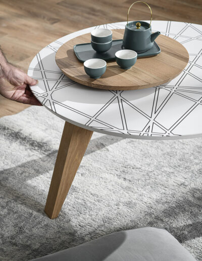 JFG Ébénisterie - Collection HIMA table basse plateau